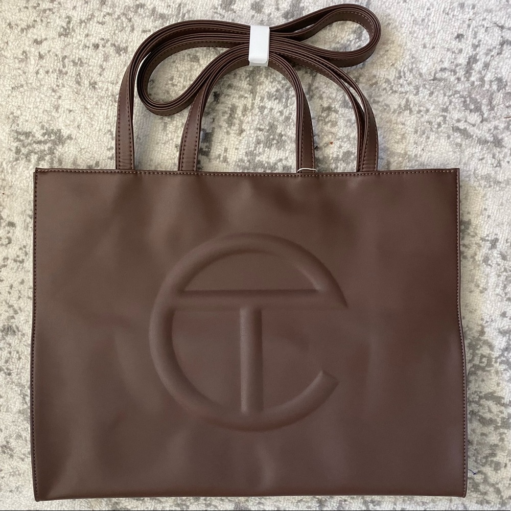 Telfar Large Chocolate Shopping Bag - Picture 5 of 5